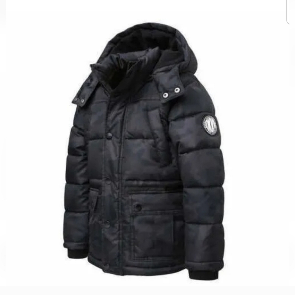 DKNY Youth Parka Snap Closure Storm Fly With YKK Zipper Nwt